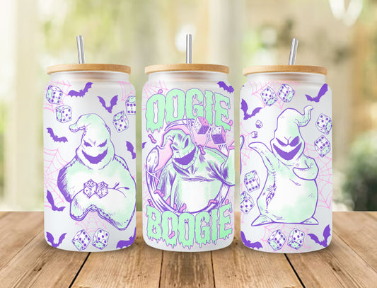 Horror Character Tumbler Wrap, 16oz Can Glass Wrap, Cartoon Can Glass, Spooky Vibes Can Glass, Halloween Png, Sublimation Design Png