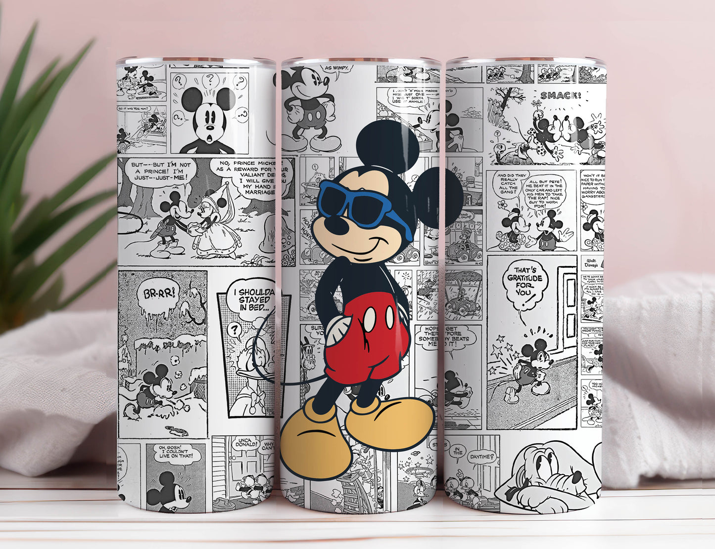 Mickey, Pooh, Stitch, Yoda Sublimation Design, Great for 20oz Skinny Tumblers can be used for sublimation, Waterslide or to print vinyl wraps, Cute Water Cup
