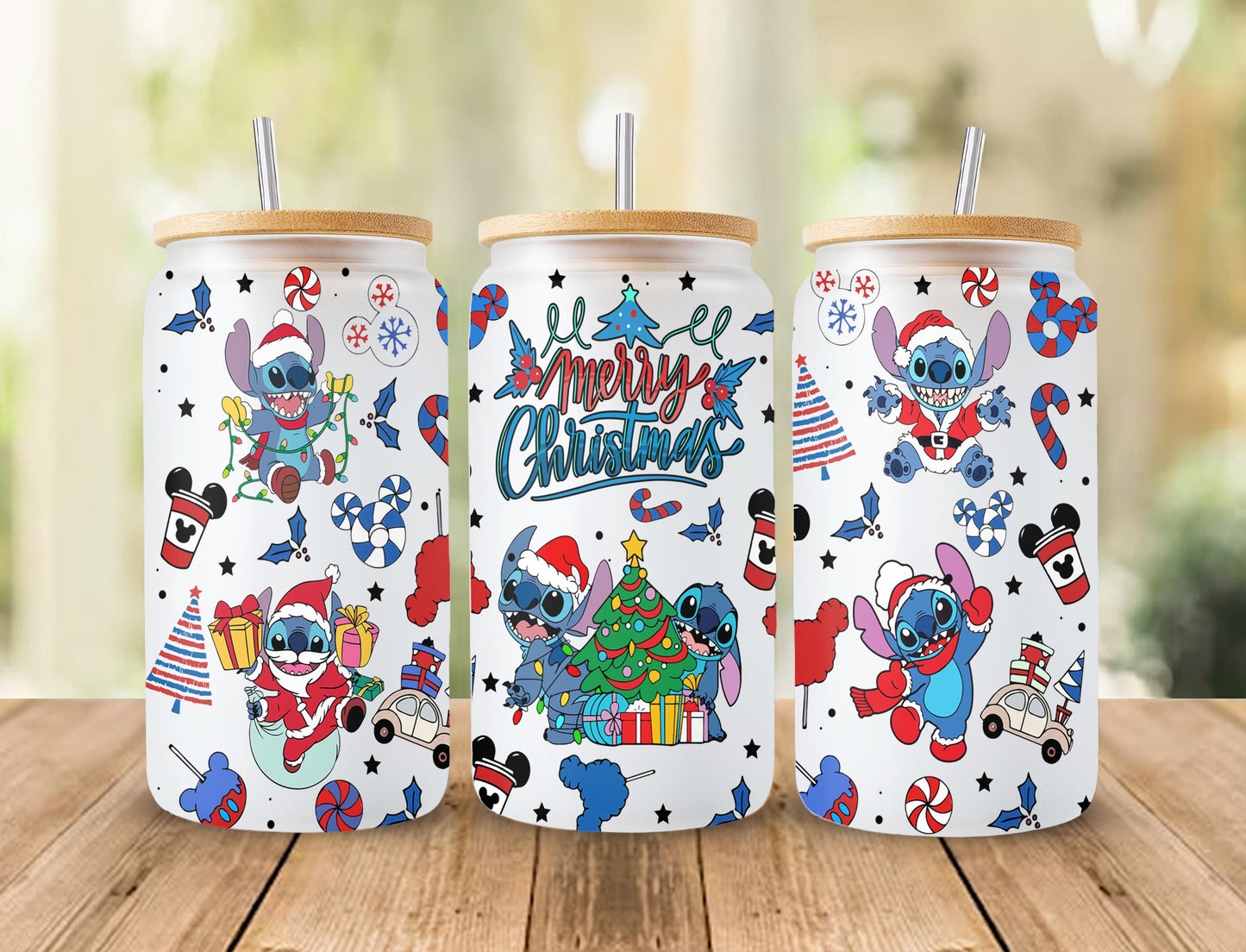 Christmas 16oz libbey can Cartoon PNG, 16oz Glass Can Wrap, 16oz Libbey Can Glass, Christmas kids Tumbler Wrap, Full Glass Can Wrap