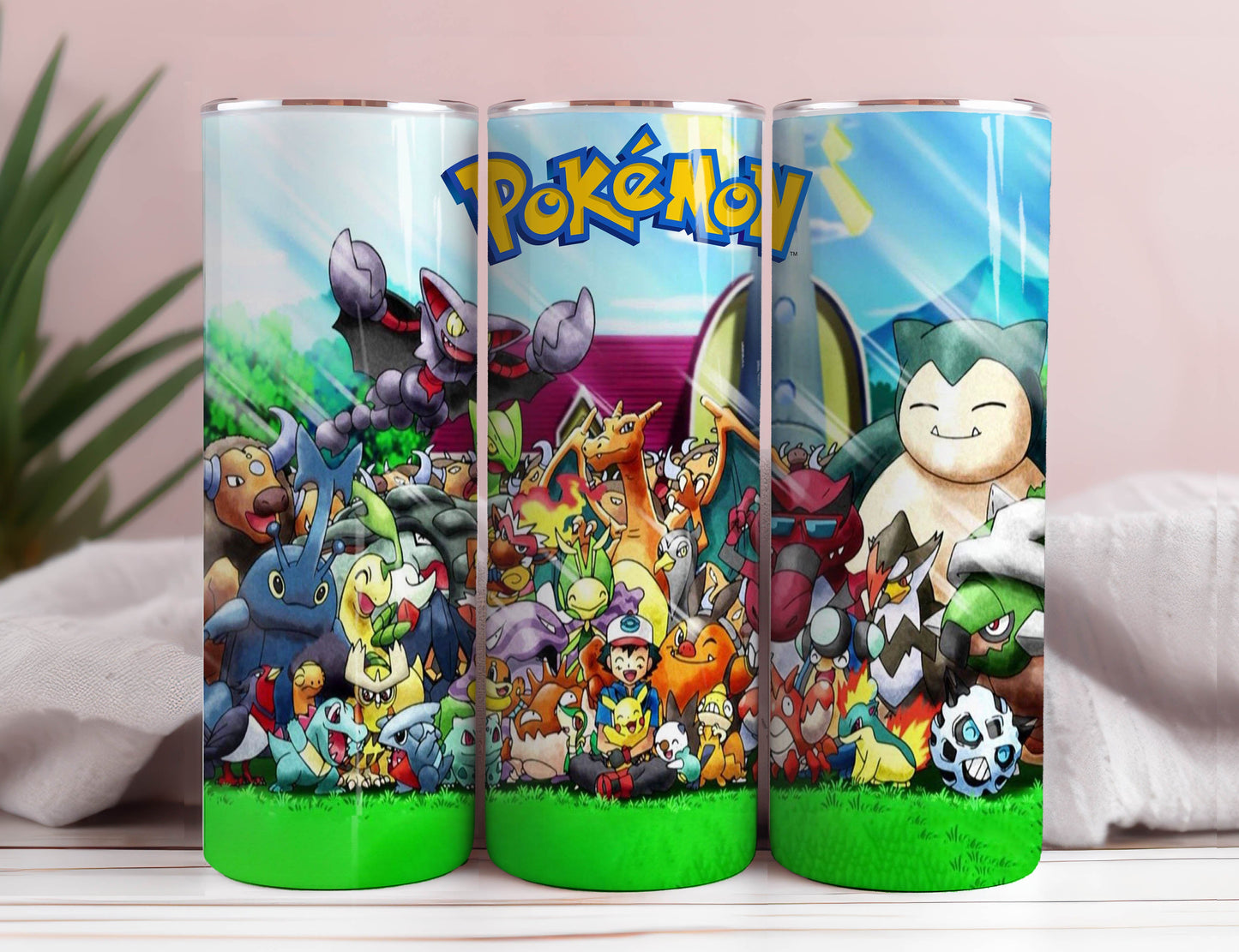Pokemon Tumbler Wrap Bundle, 20oz Skinny Tumbler Wrap, 20 oz Tumbler Png Sublimation Design, Digital Instant Download Designs Template File 1