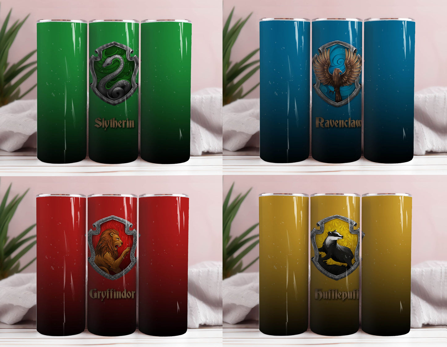 Harry Potter House collection Sublimation 20oz Skinny Drink Tumbler, harry tumbler Pnd download 1