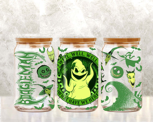 Horror Character Tumbler Wrap, 16oz Can Glass Wrap, Cartoon Can Glass, Spooky Vibes Can Glass, Halloween Png, Sublimation Design Png - VartDigitals
