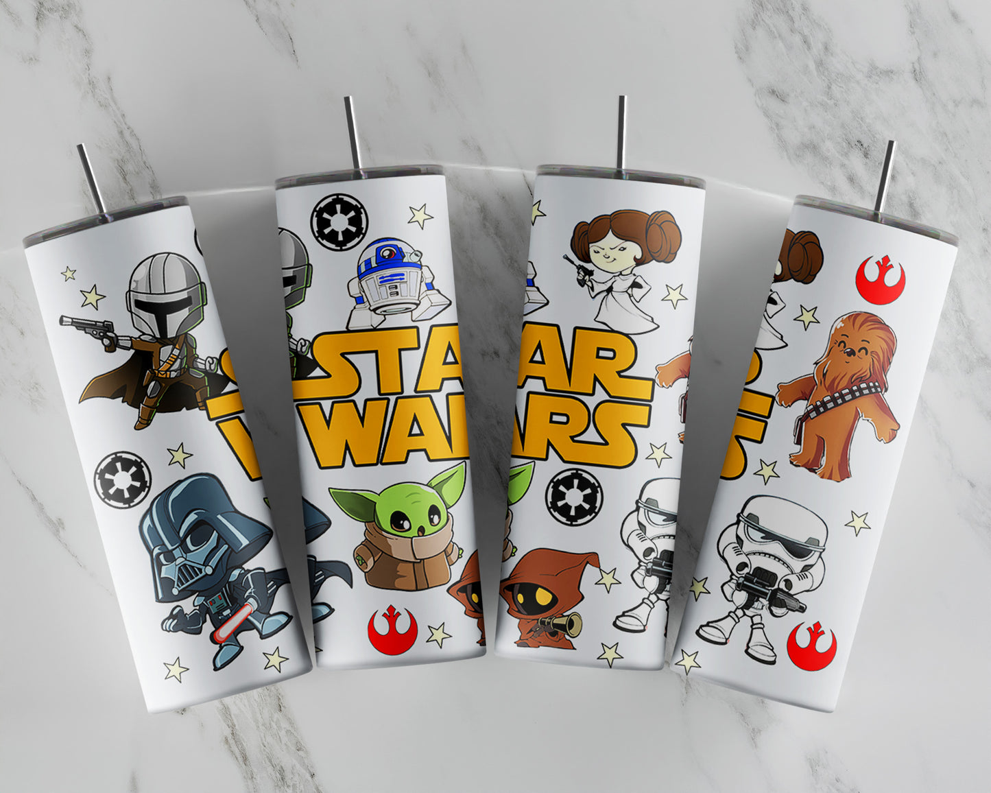 Star Wars Tumbler Wrap PNG, 20oz Skinny Straight Wrap, The Galaxy Edge Wrap, The Mandalorian Png, This Is The Way Png, Sublimation Design