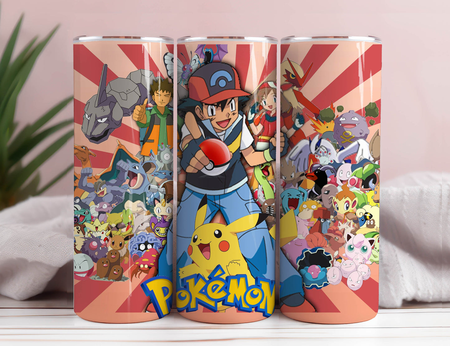 Pokemon Tumbler Wrap Bundle, 20oz Skinny Tumbler Wrap, 20 oz Tumbler Png Sublimation Design, Digital Instant Download Designs Template File 2