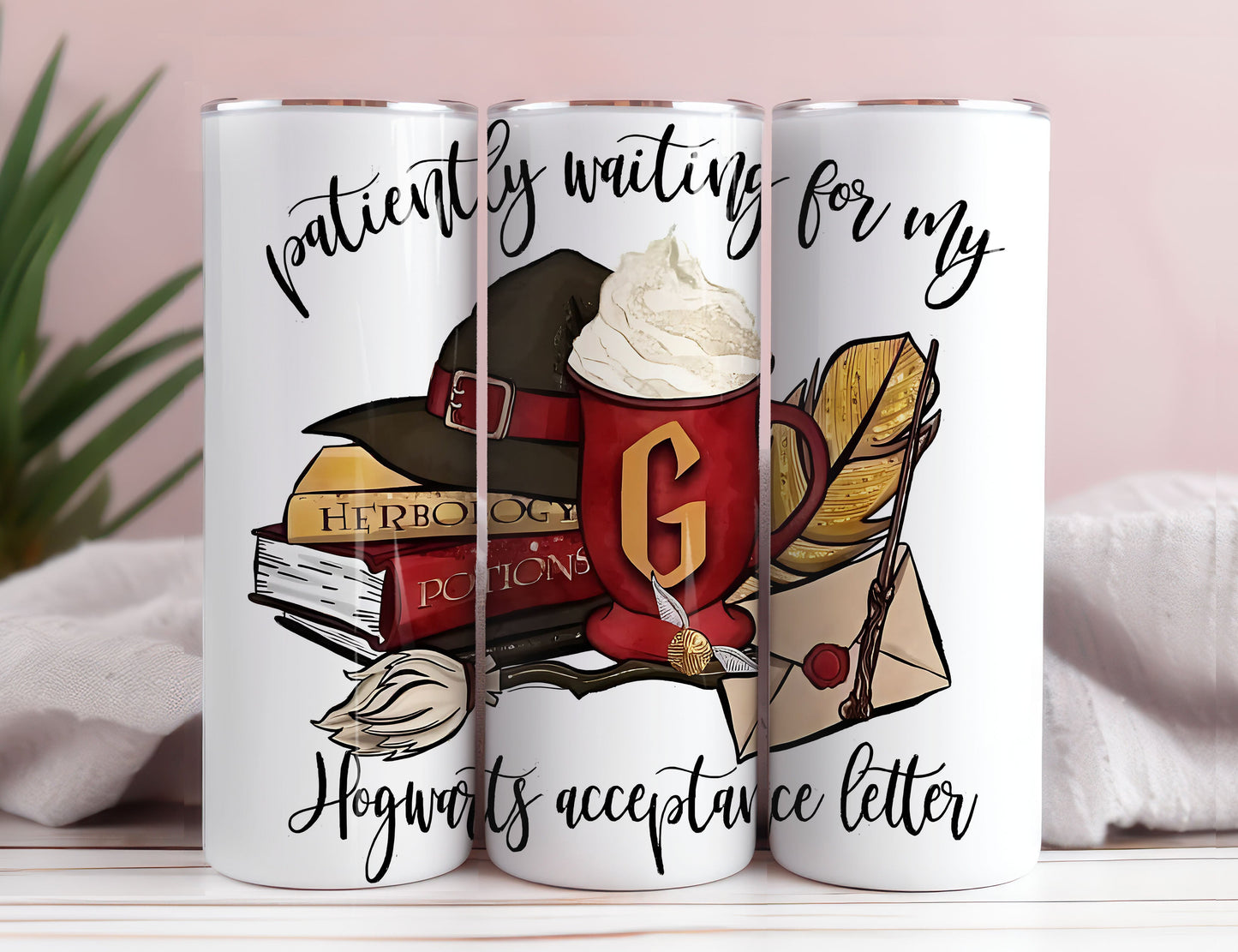 Magic 20oz Tumbler Wrap PNG, HP Skinny Tumbler Sublimation, harry potter Tumbler Png, Hogwarts Wrap, Harry Potter Magic Png 3 - VartDigitals