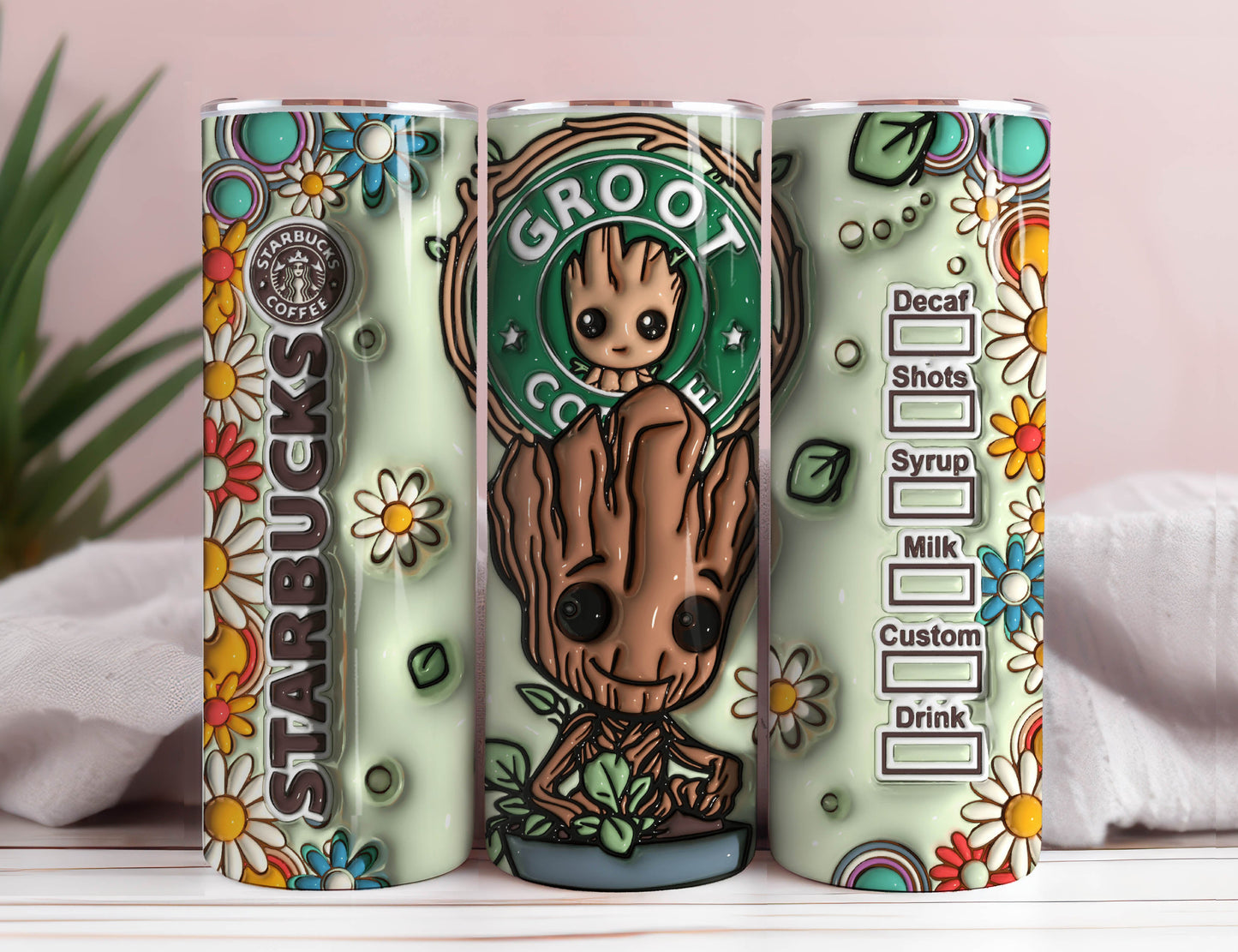 3D Inflated Cartoon Tumbler, Cartoon Halloween Tumbler, Halloween Tumbler, 3D Tumbler Wrap, 20oz Skinny Tumbler, 3D Tumbler Wrap, Png