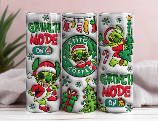 3D Inflated Christmas Coffee Tumbler, Puffy Christmas, Cartoon Christmas Png, 20oz Tumbler, Christmas Vibes, Funny Christmas, Png Download