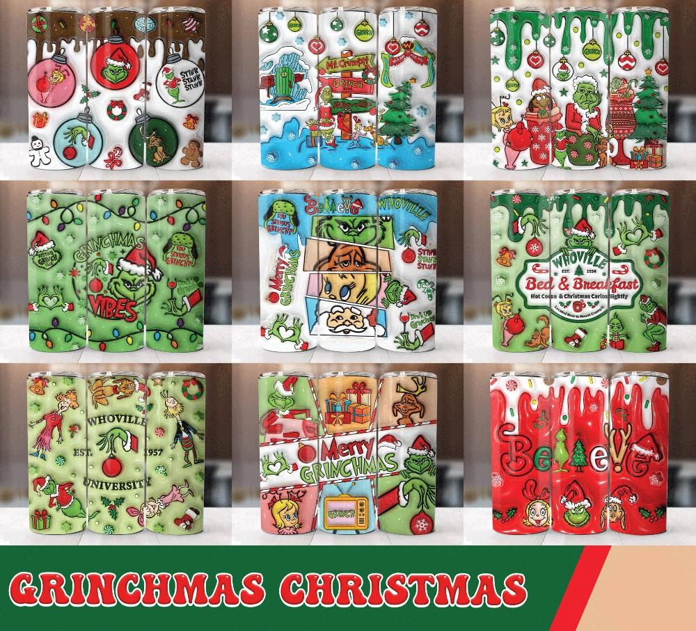 grinch christmas 20oz tumbler png