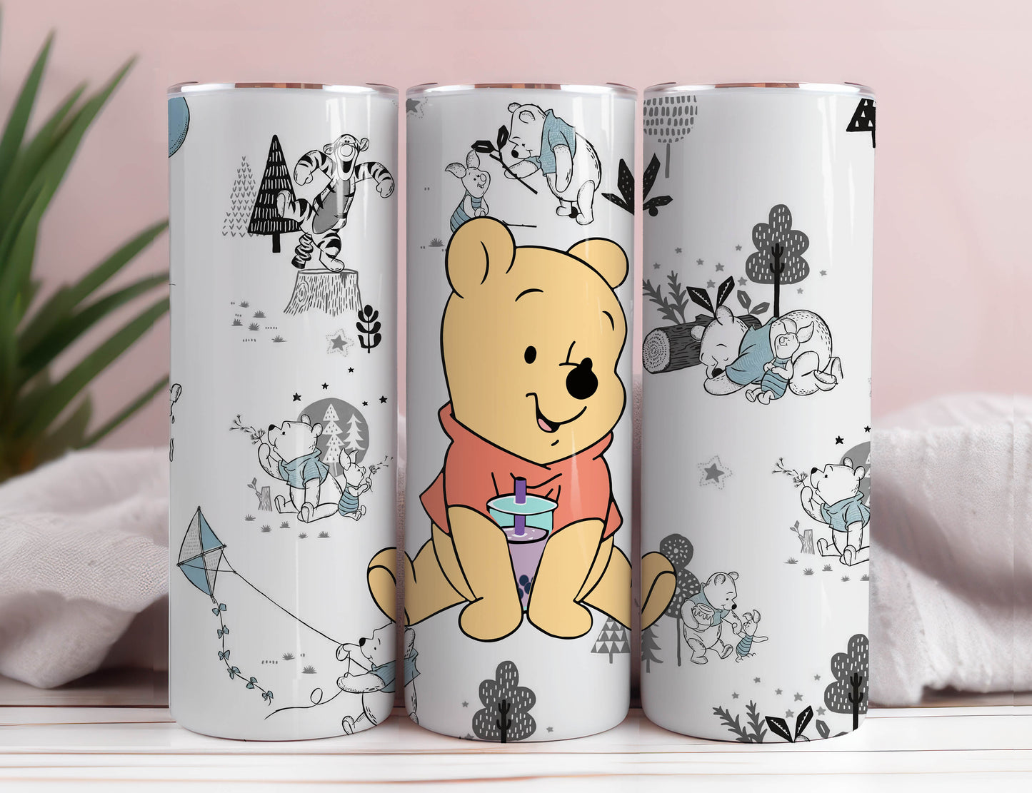 Cartoon Sublimation Design, Great for 20oz Skinny Tumblers can be used for sublimation, Waterslide or to print vinyl wraps, Cute Water Cup