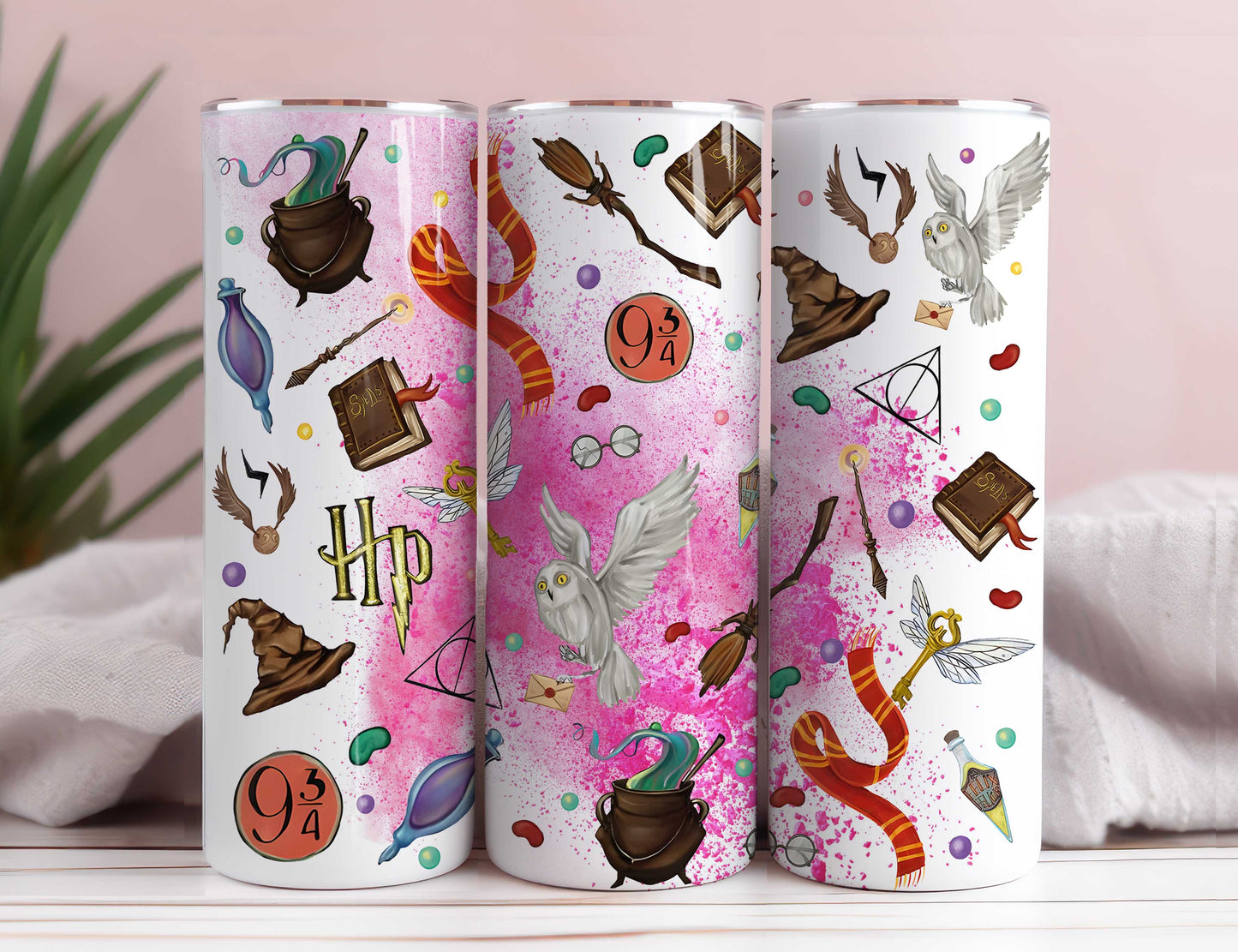 Magic Tumler PNG, 20oz Tumbler Wrap PNG, Magic Tumbler Full Wrap png, 20oz Wizard png, Poterhead Tumbler png, Harry Magic