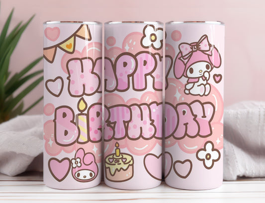 Hello Kitty Coffee Tumbler Bundle, Spring Flower Pink Cat PNG, 20oz Straight Skinny Wrap, Cartoon Tumbler, Tumbler Wrap, Full Tumbler Wrap 29 - VartDigitals