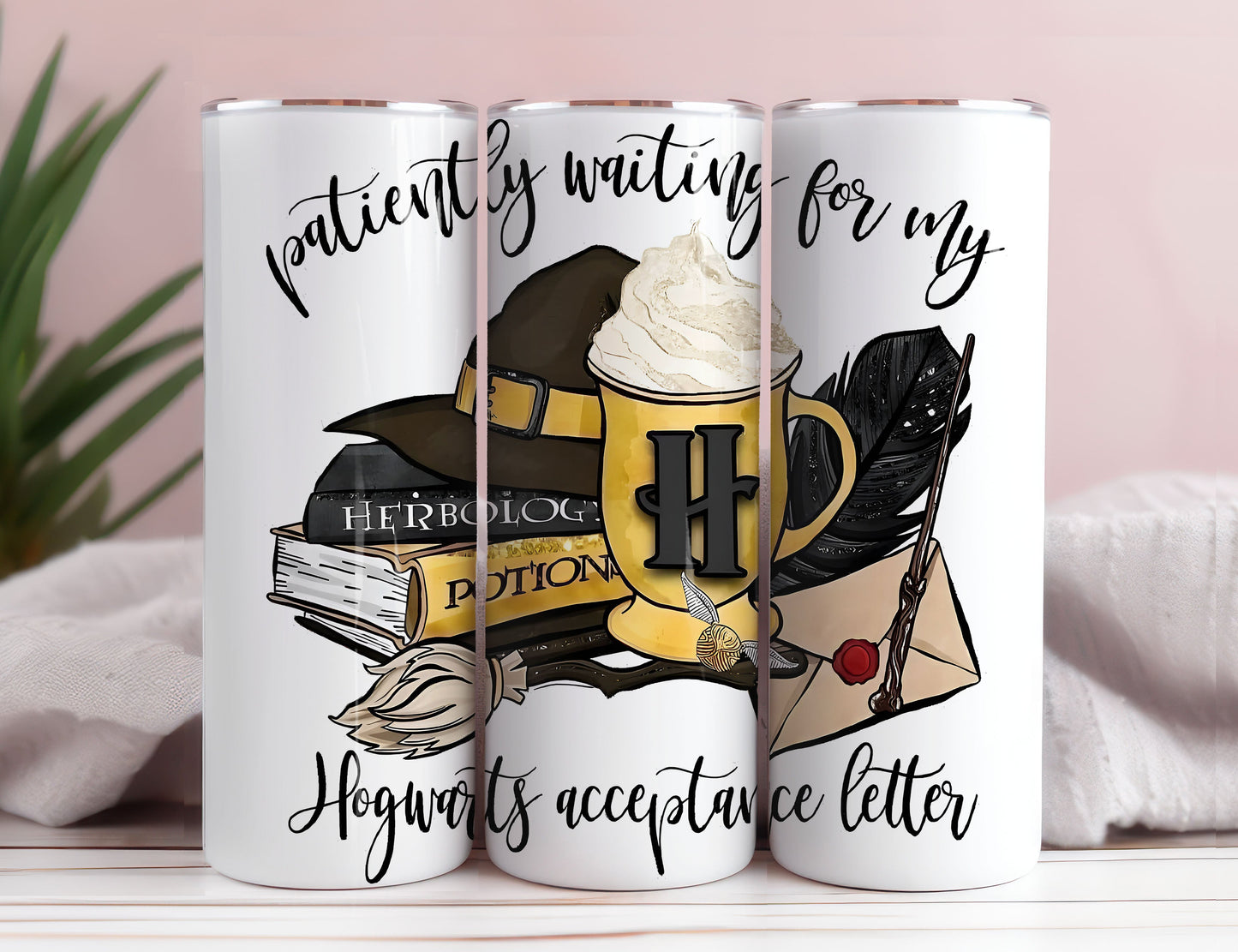 Magic 20oz Tumbler Wrap PNG, HP Skinny Tumbler Sublimation, harry potter Tumbler Png, Hogwarts Wrap, Harry Potter Magic Png 1 - VartDigitals
