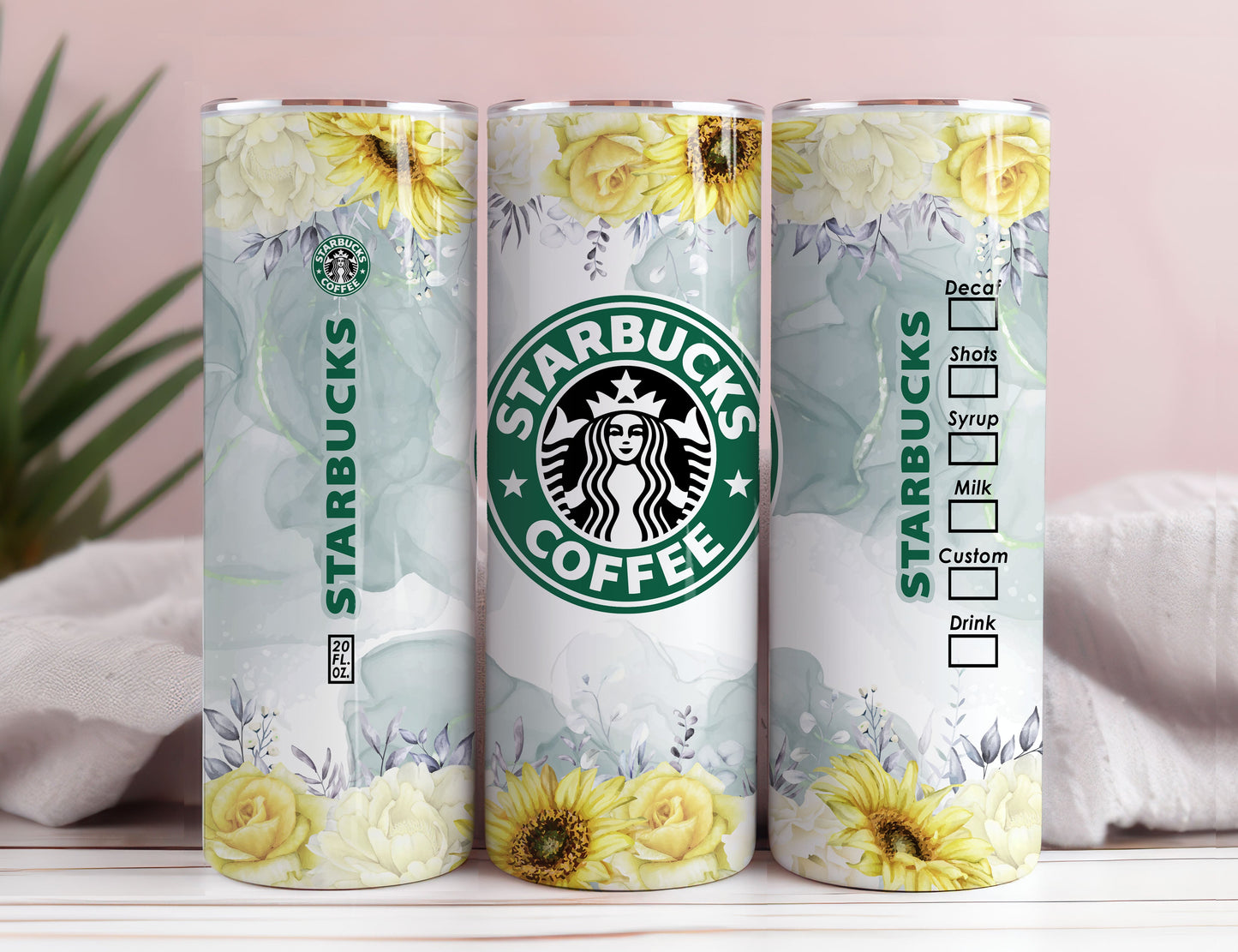 Starbucks 20 oz Tumbler Wrap STRAIGHT TAPERED PNG, Starbucks Hibiscus Tumbler Sublimation Digital Download Tumbler Bundle, Instant Download