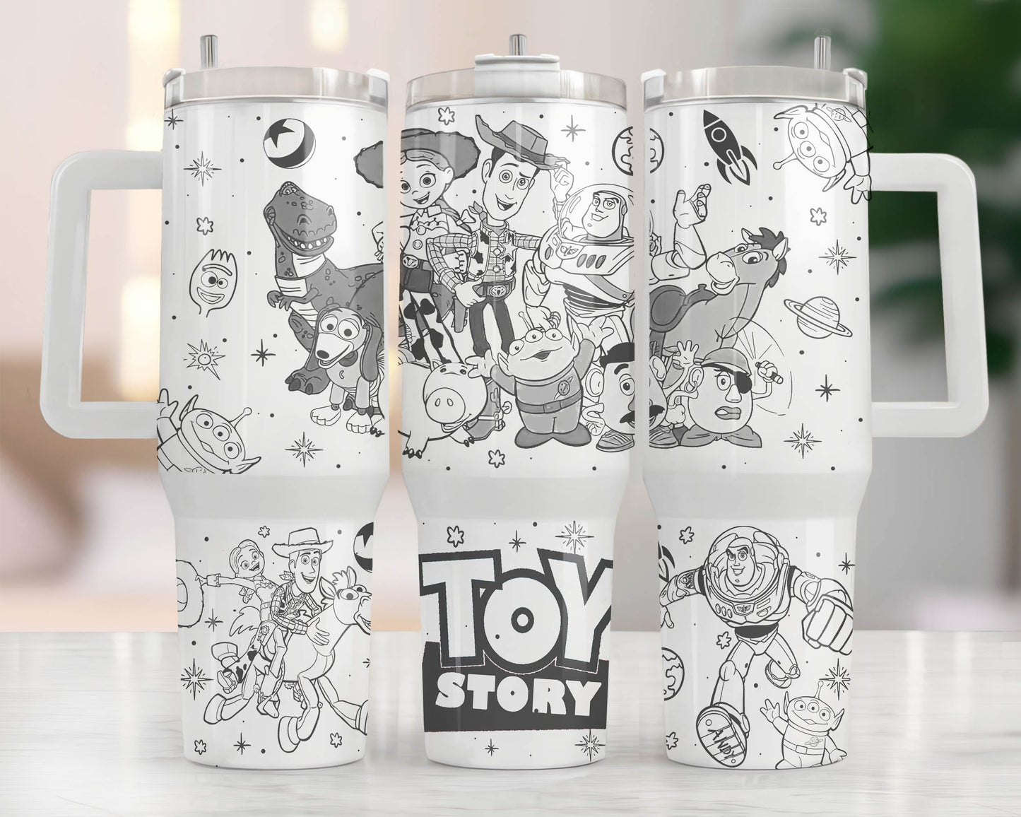 Movies Characters 40oz Tumbler Wrap Png, Cartoon Characters Toy story 40oz Tumbler Png, Magic Cartoon 40oz Tumbler Png Sublimation Design - VartDigitals