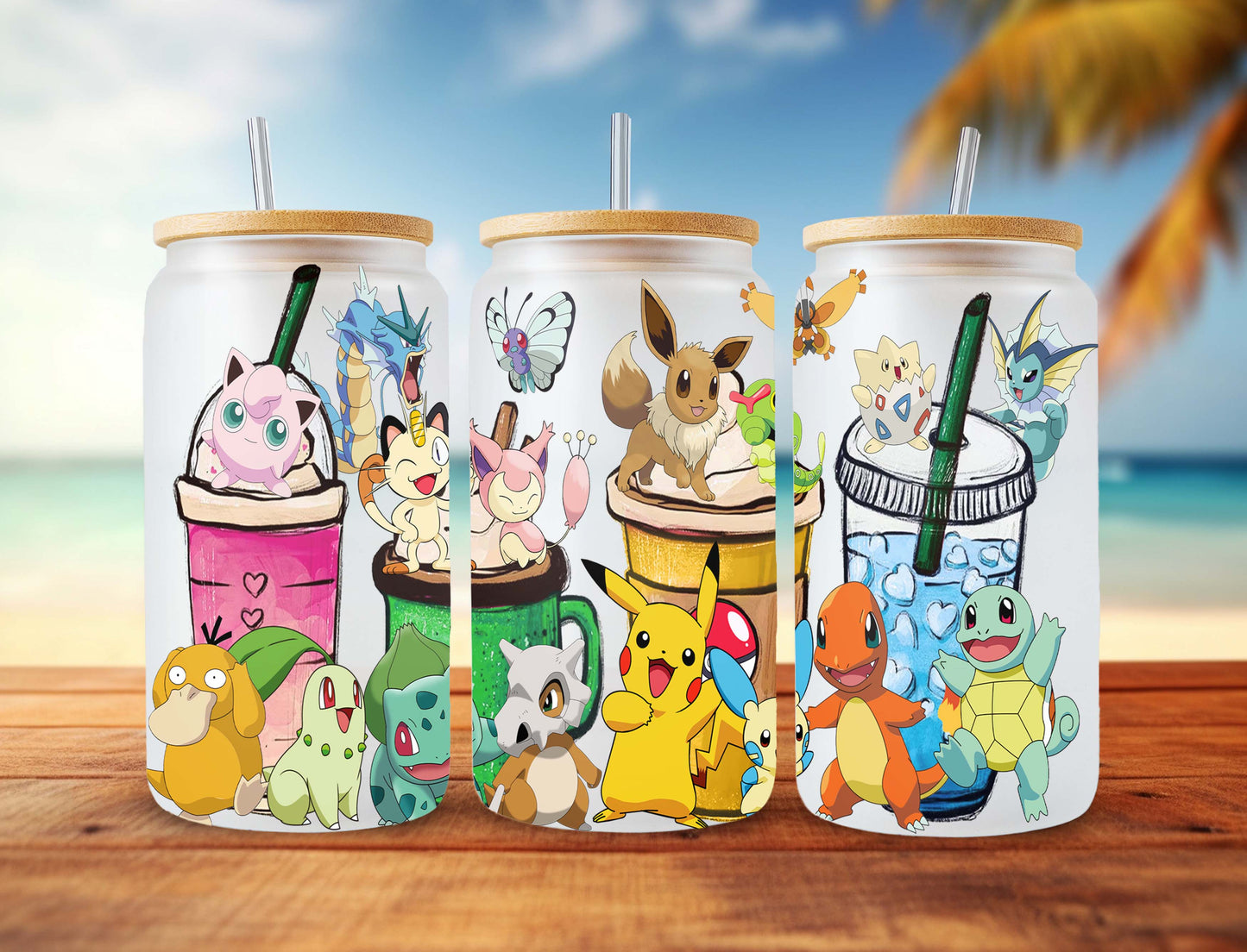 Gotta catch ‘em all Can Glass, Pokemon Libbey Can Glass 16oz PNG Digital Download, Poke Glass Can Wrap, Poke Bad Bunny Glass Can Wrap - VartDigitals