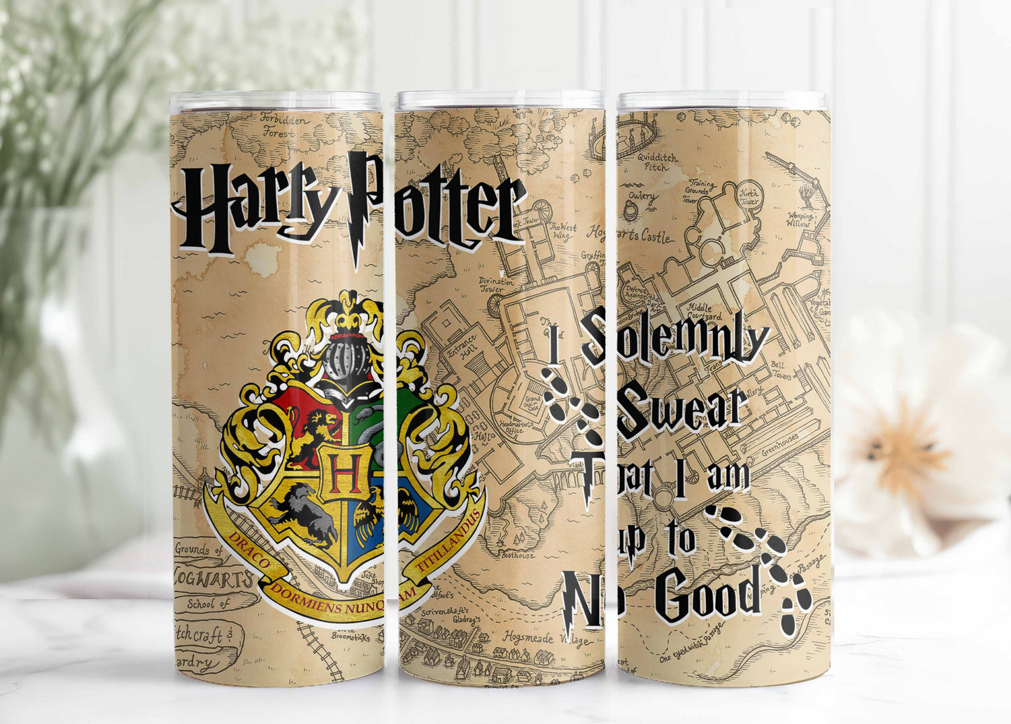 Harry Potter Tumbler Wrap - 20oz Skinny Straight, Wizard Design Magical Tumbler Wrap PNG Instant Download - VartDigitals