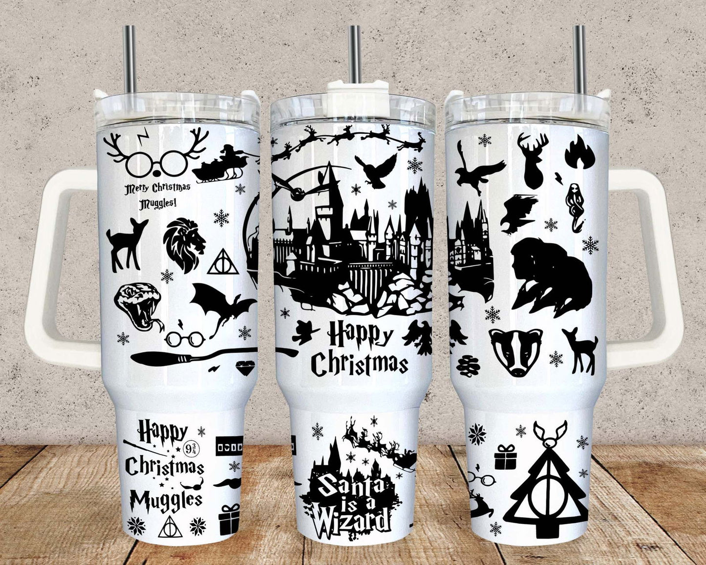 Wizard 40 oz Tumbler Wrap SVG PNG, HP Quencher Tumbler Sublimation, Wizard Tumbler Png, HP Tumbler Png, Digital Download