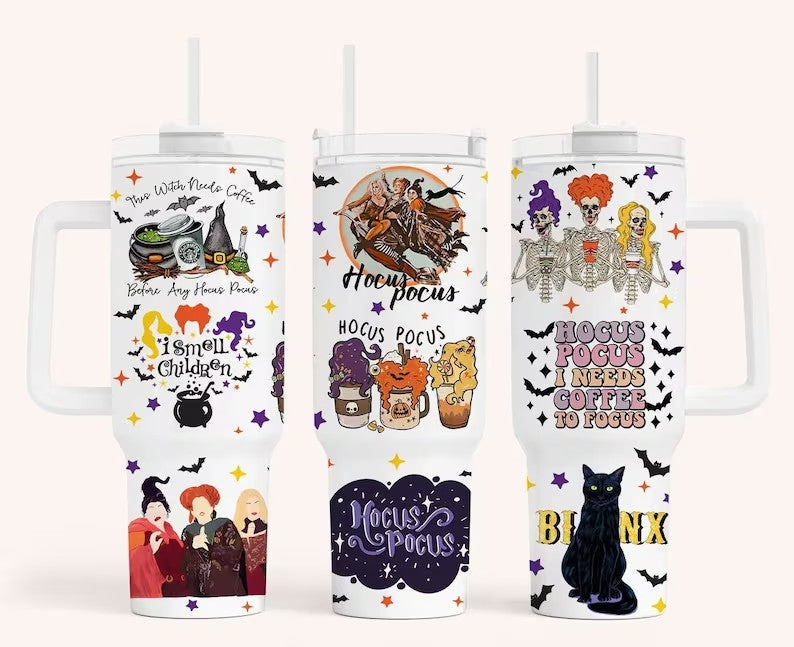 Magic 40oz Tumbler Wrap PNG, Hocus Pocus Quencher Tumbler Sublimation, Wizard Tumbler Png, Halloween Tumbler Png, Magic Wrap, Harry Magic - VartDigitals