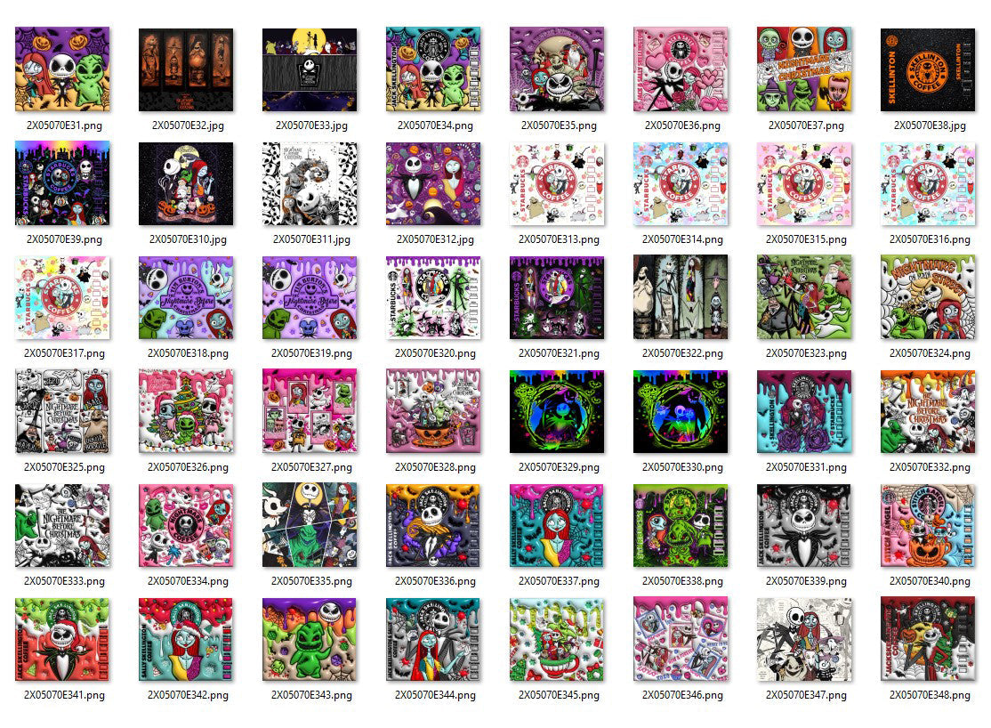 Bundle 40+ Designs Halloween 20oz Tumbler PNG, Horror Halloween Tumbler, 3D Tumbler Wrap, 20oz Skinny Tumbler, Spooky Season, Spooky Vibes, Sublimation Designs