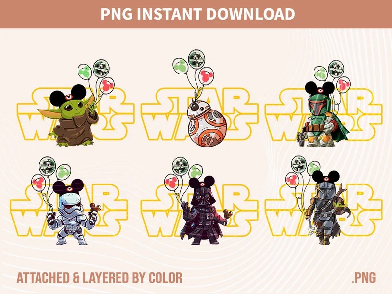 Star Wars Bundle Png, Star Wars Png, Family Matching Shirt, Family Vacation, Vacation 2023, Bundle Png, Sublimation Print Png