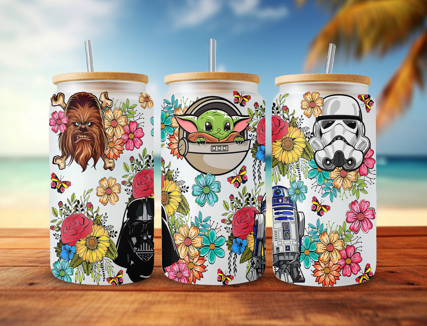 Star Wars Tumbler Wrap, 16oz Can Glass, Star Wars Png, Full Tumbler Wrap, Cartoon Tumbler, Can Glass Wrap, Png Instant Download - VartDigitals