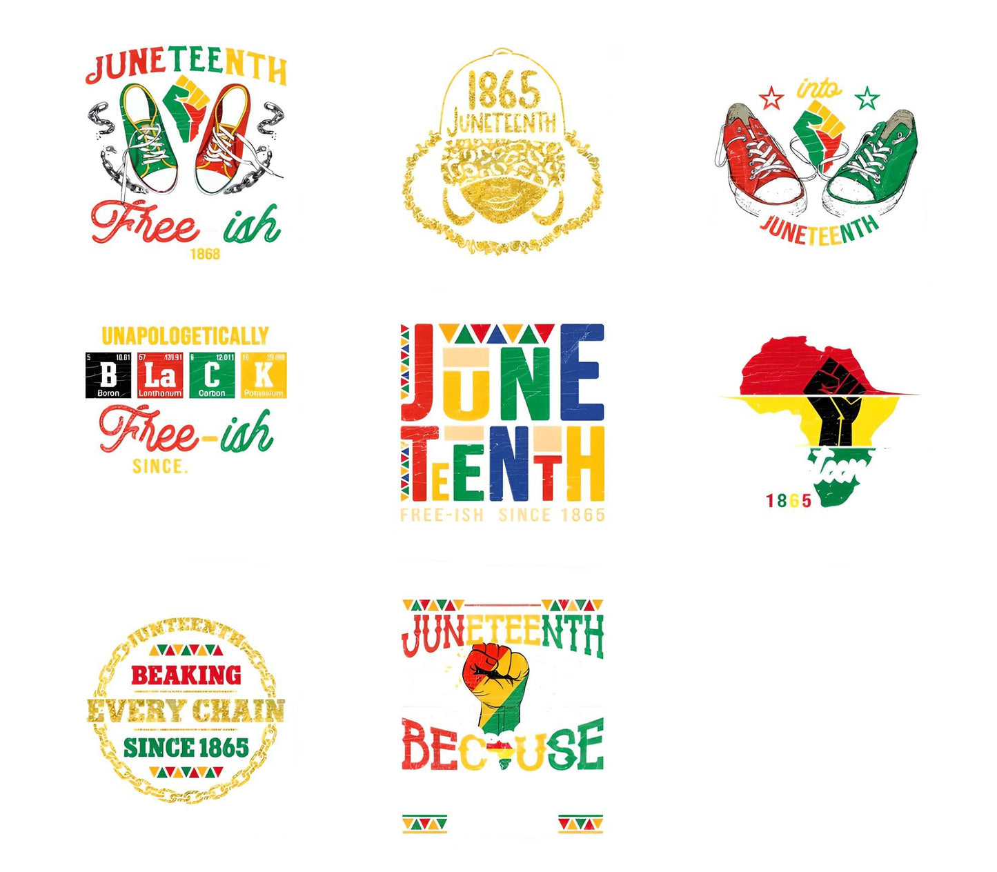 Juneteenth PNG bundle, juneteenth sublimation png, Black Historypng, juneteenth day png