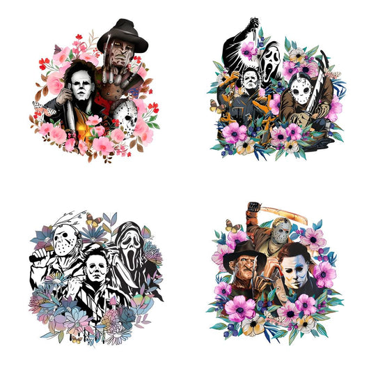 Halloween Horror Characters PNG Bundle, scary Movies Characters, Spooky Season Sublimation Digital Printing Digital File 2