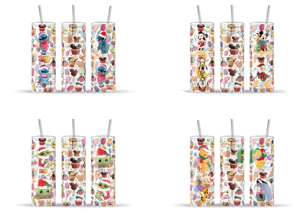 Cartoon Christmas Tumbler, 20oz Christmas Tumbler Wrap, 20oz Skinny Tumbler, Christmas Sublimation, Christmas Png,Christmas Vacation Tumbler