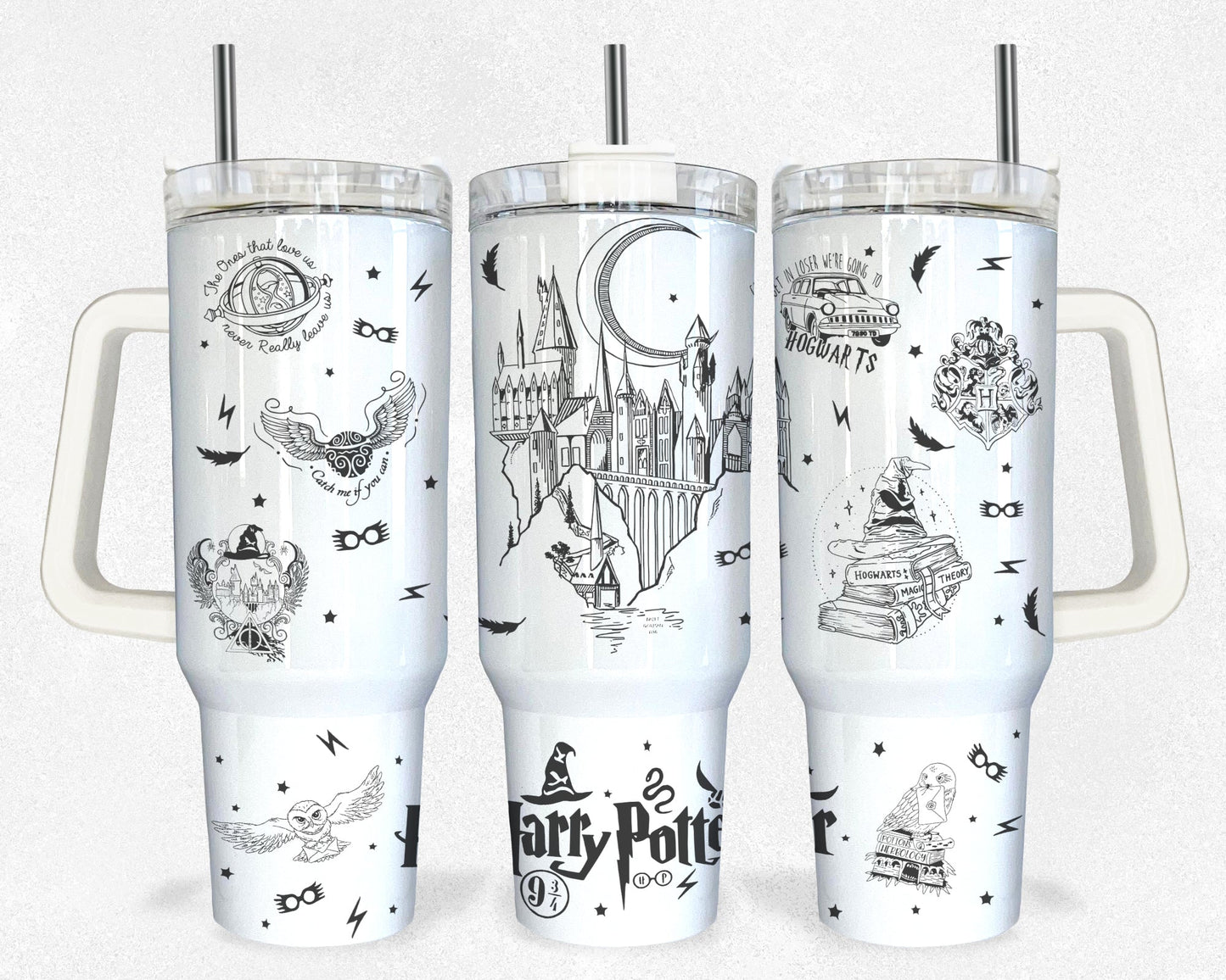 Magic 40 oz Tumbler Wrap PNG, HP Quencher Tumbler Sublimation, Wizard Tumbler Png, Potterhead Tumbler Svg, Hogwarts Wrap, Harry Magic - VartDigitals