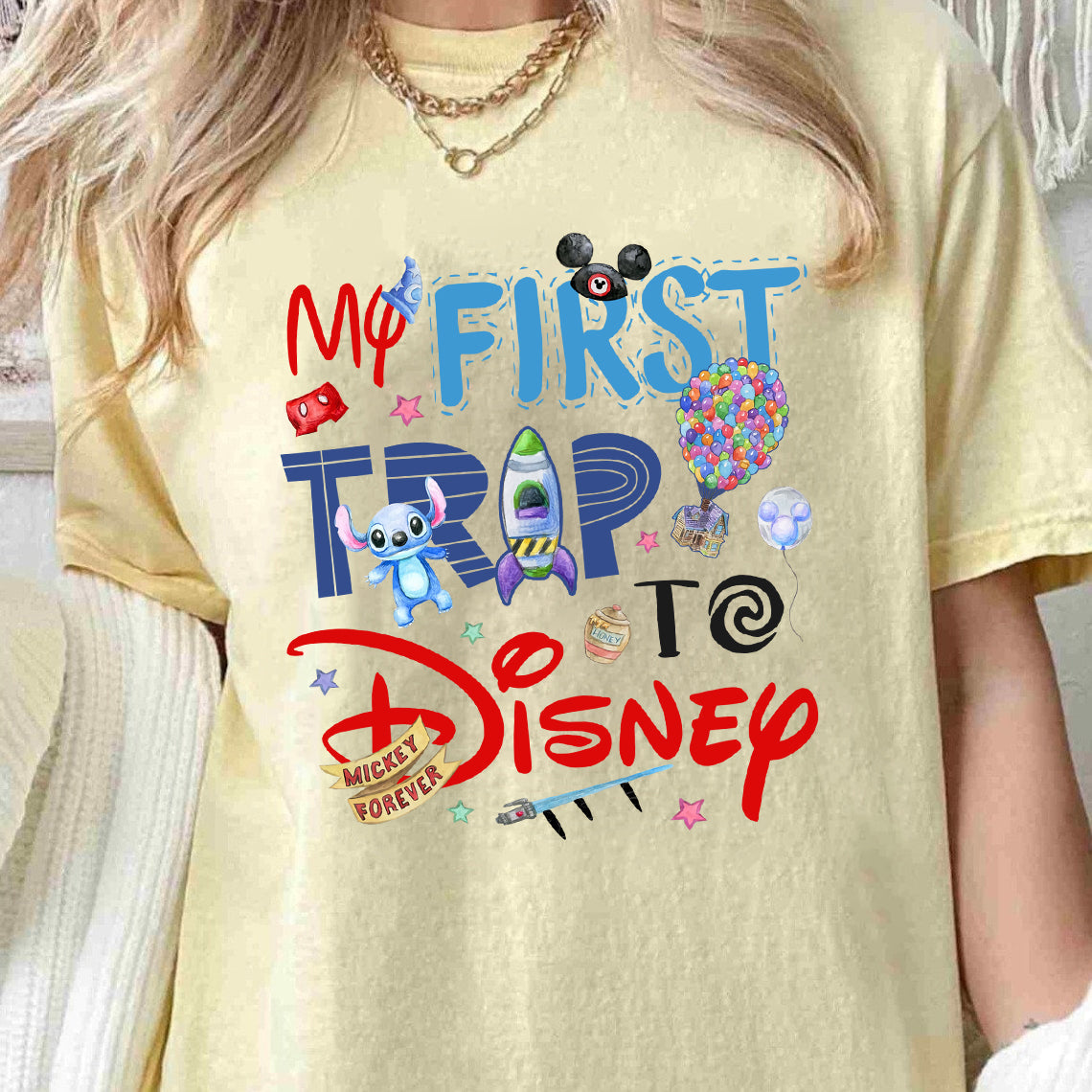My first Trip to Disney PNG Design, Stitch Png Disney Trip, Disney family shirts, Disney kids and adults shirt - VartDigitals