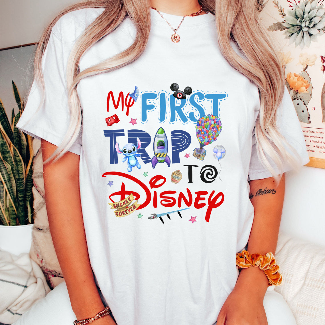 My first Trip to Disney PNG Design, Stitch Png Disney Trip, Disney family shirts, Disney kids and adults shirt - VartDigitals