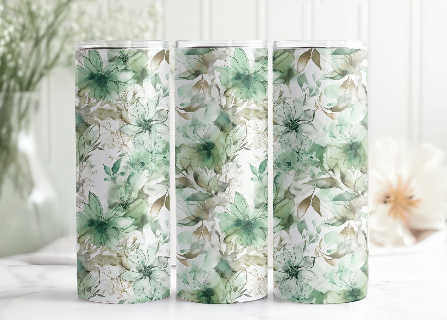 20 Oz Skinny Tumbler Mockup Bundle Canva Tumbler Mockup PSD Smart Objects Mockup Canva Tumbler PNG Mockup Full Wrap Tumbler Mockup - VartDigitals