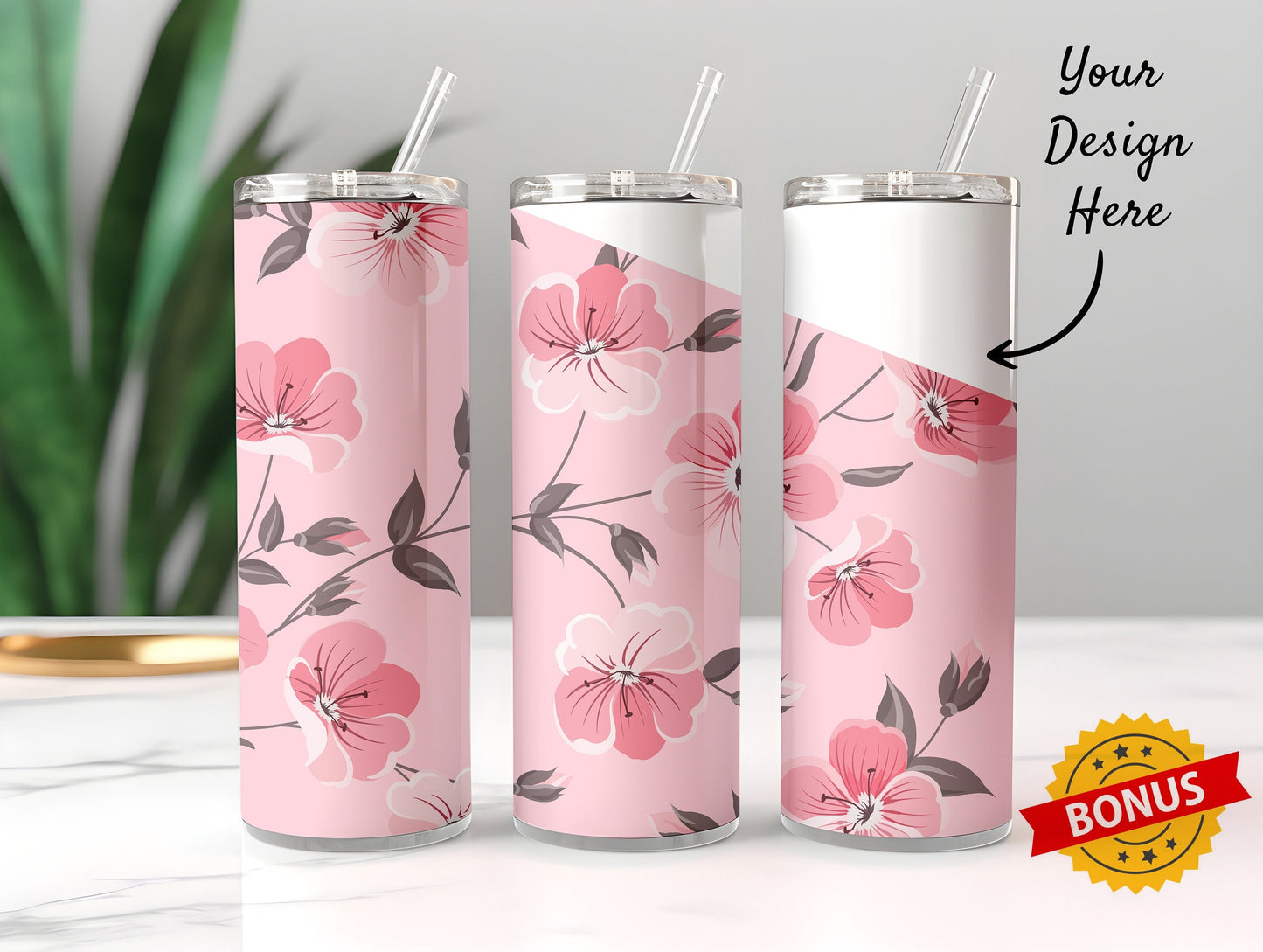 Tumbler Mockup Variety Bundle 20oz Skinny Straight Tumbler Mock-up Mock-Up Edit in Canva Photoshop via Smart Object PSD - VartDigitals