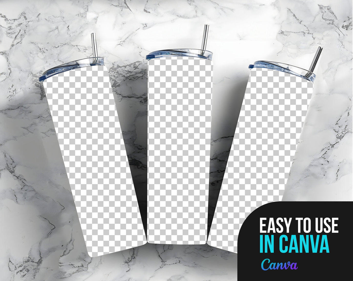 Tumbler Mockup Variety Bundle 20oz Skinny Straight Tumbler Mock-up Mock-Up Edit in Canva Photoshop via Smart Object PSD - VartDigitals