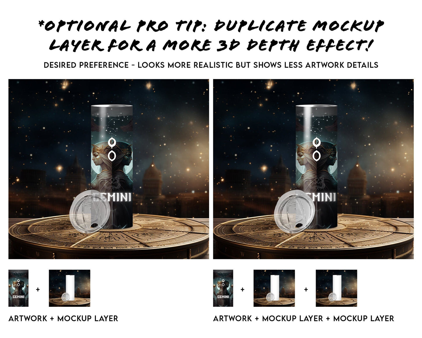 25 x Mystical Celestia Tumbler Mockup Variety Bundle 20oz Skinny Straight Tumbler Mock up Transparent PNG Mock-Up Edit in CANVA Photoshop - VartDigitals