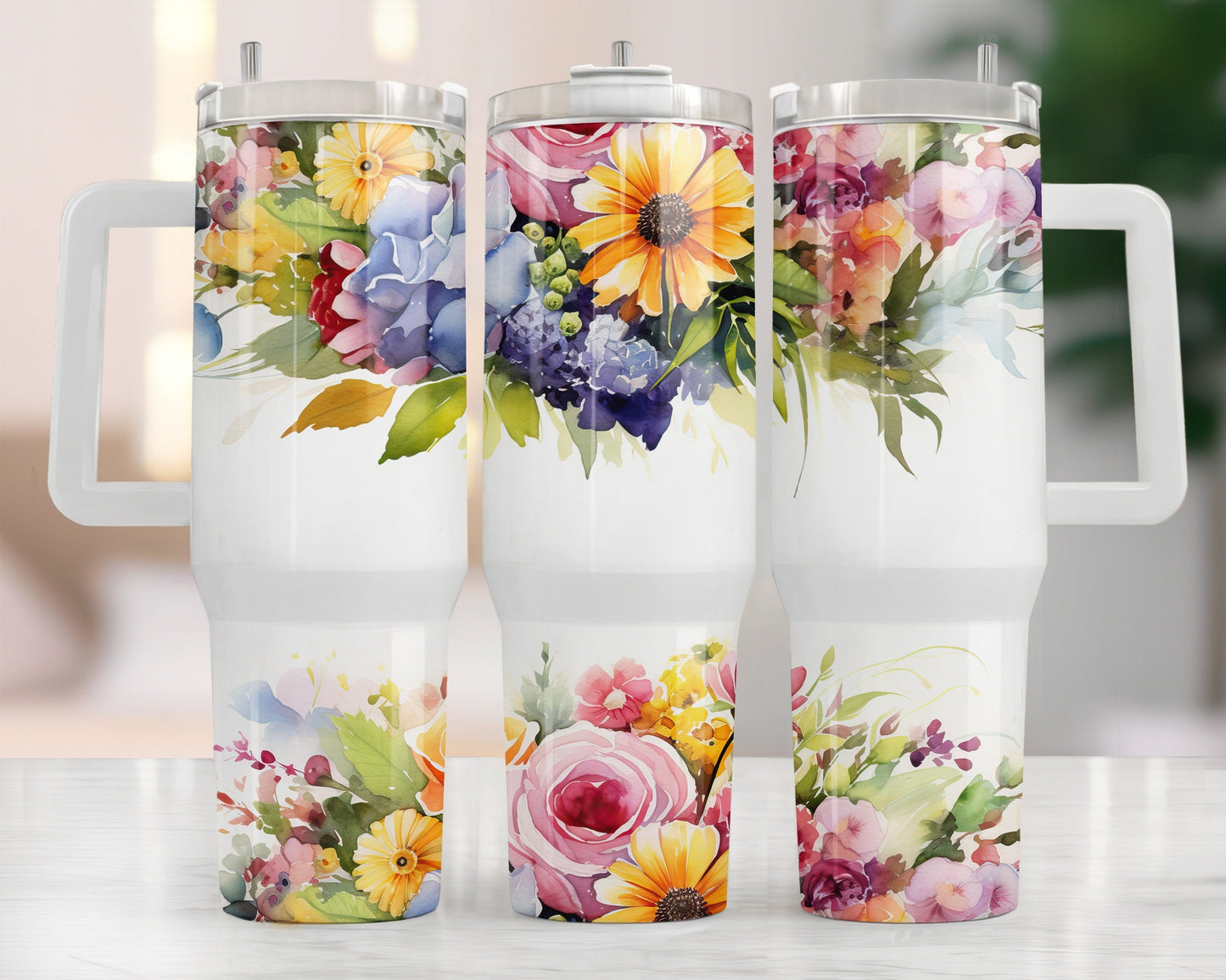 40Oz Tumbler Mockup Canva Tumbler Mockup Png 40oz Quencher Mockup Tumbler Template Full Wrap Mockup, Tumbler Mockup PSD PNG - VartDigitals