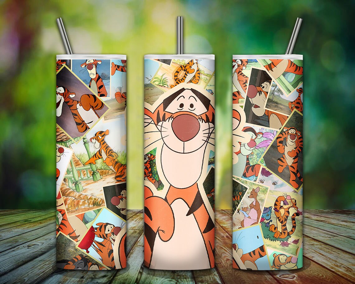 Winnie the Pooh Tumbler Wrap Bundle, Cartoon Tumbler Wrap, Winnie the Pooh Sublimation Designs, Pooh And Friends Tumbler Wrap PNG - VartDigitals