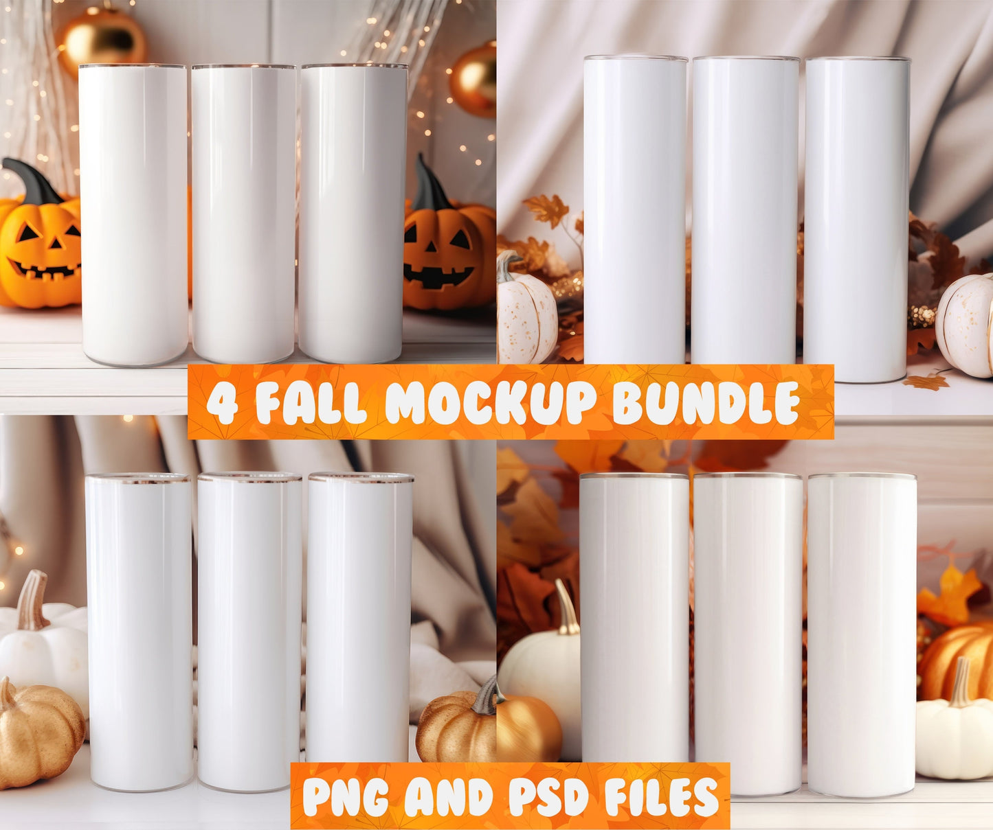 20 Oz Fall Tumbler Mockup Bundle Halloween Tumbler Mockup Canva Tumbler Mockup Pumpkin Tumbler Mockup, Mockup Overlay, Tumbler PSD PNG - VartDigitals