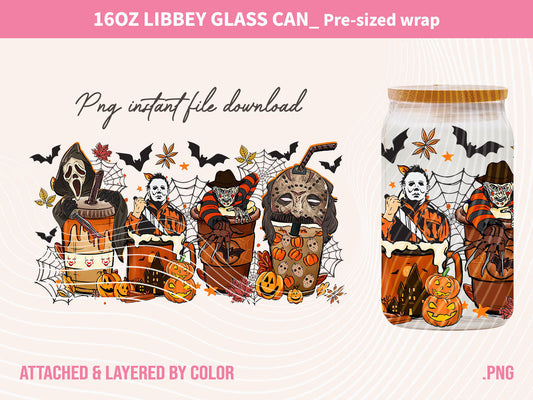 Halloween Can Glass png, Horror Coffee Wrap, Halloween PNG, Something in the orange, Horror png, Digital print, Horror Character PNG - VartDigitals
