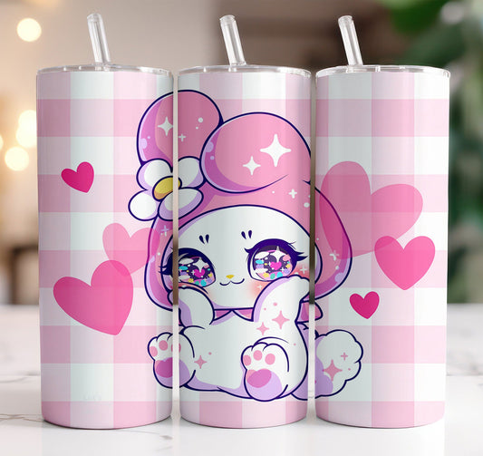 Hello Kitty Coffee Tumbler Bundle, Spring Flower Pink Cat PNG, 20oz Straight Skinny Wrap, Cartoon Tumbler, Tumbler Wrap, Full Tumbler Wrap 57 - VartDigitals