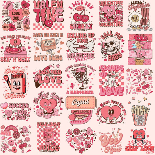 Retro Valentine Svg Png Bundle Cupid Love Lodge Yee To My Haw Fries Before Guys Like You Valentine Vibes Heart Skull Like You Cherry Much - VartDigitals