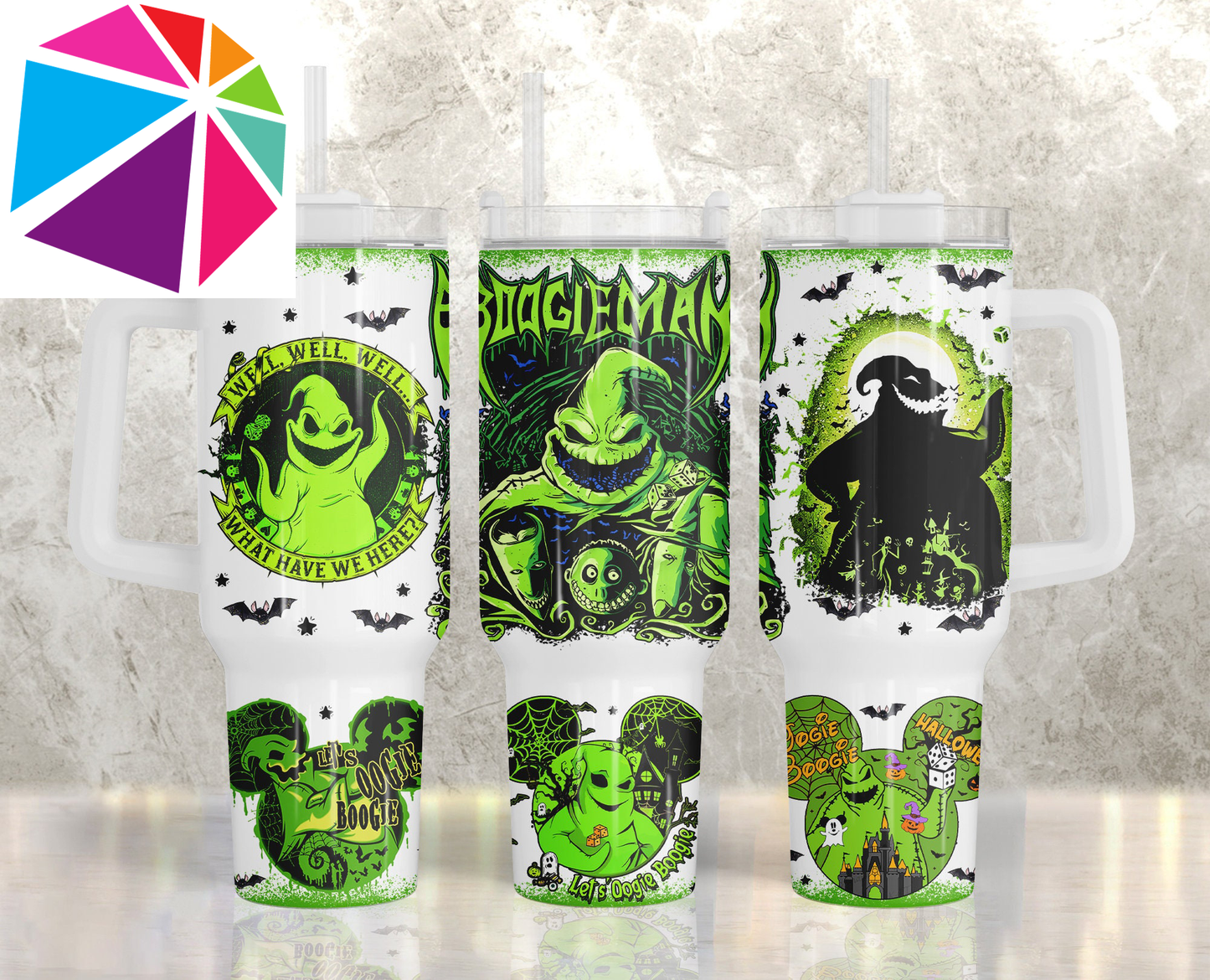 Boogieman, Oogie, 40 oz, Ready To press Sublimation Transfer, 30 oz prints, 20 oz prints, tumbler prints - VartDigitals