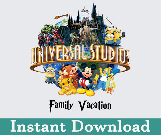 Universal Studio 2024 Png, 2024 Family Trip Png, Universal Studios Trip, Universal Bundle Png, Sublimation Design, Png Download 5