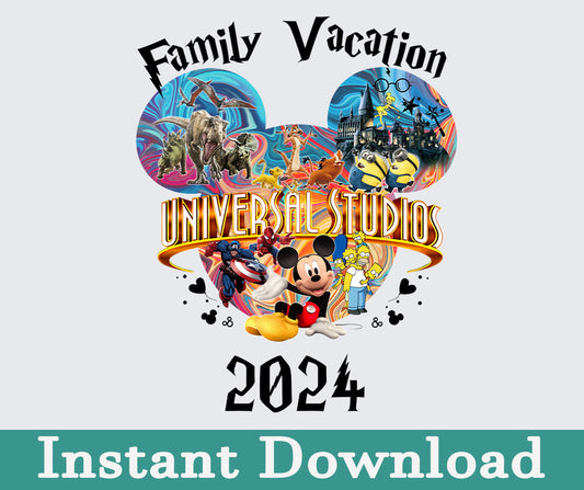 Universal Studio 2024 Png, 2024 Family Trip Png, Universal Studios Trip, Universal Bundle Png, Sublimation Design, Png Download 16