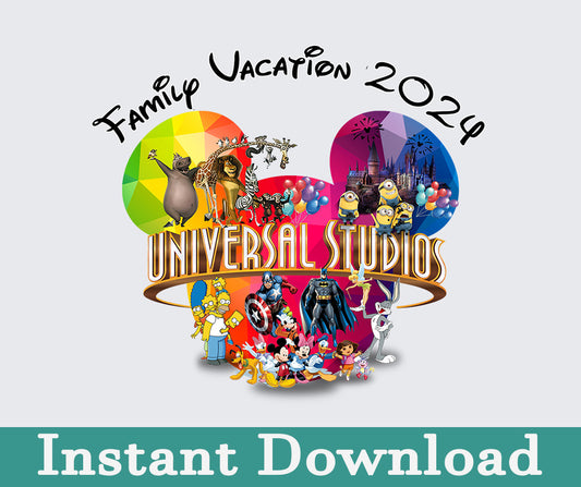 Universal Studio 2024 Png, 2024 Family Trip Png, Universal Studios Trip, Universal Bundle Png, Sublimation Design, Png Download 17