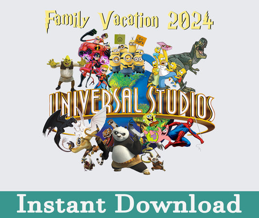Universal Studio 2024 Png, 2024 Family Trip Png, Universal Studios Trip, Universal Bundle Png, Sublimation Design, Png Download 18