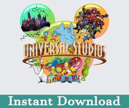 Universal Studio 2024 Png, 2024 Family Trip Png, Universal Studios Trip, Universal Bundle Png, Sublimation Design, Png Download 19