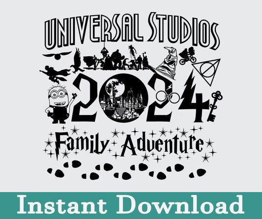 Universal Studio 2024 Png, 2024 Family Trip Png, Universal Studios Trip, Universal Bundle Png, Sublimation Design, Png Download 20