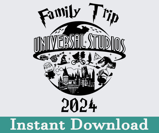Universal Studio 2024 Png, 2024 Family Trip Png, Universal Studios Trip, Universal Bundle Png, Sublimation Design, Png Download 21