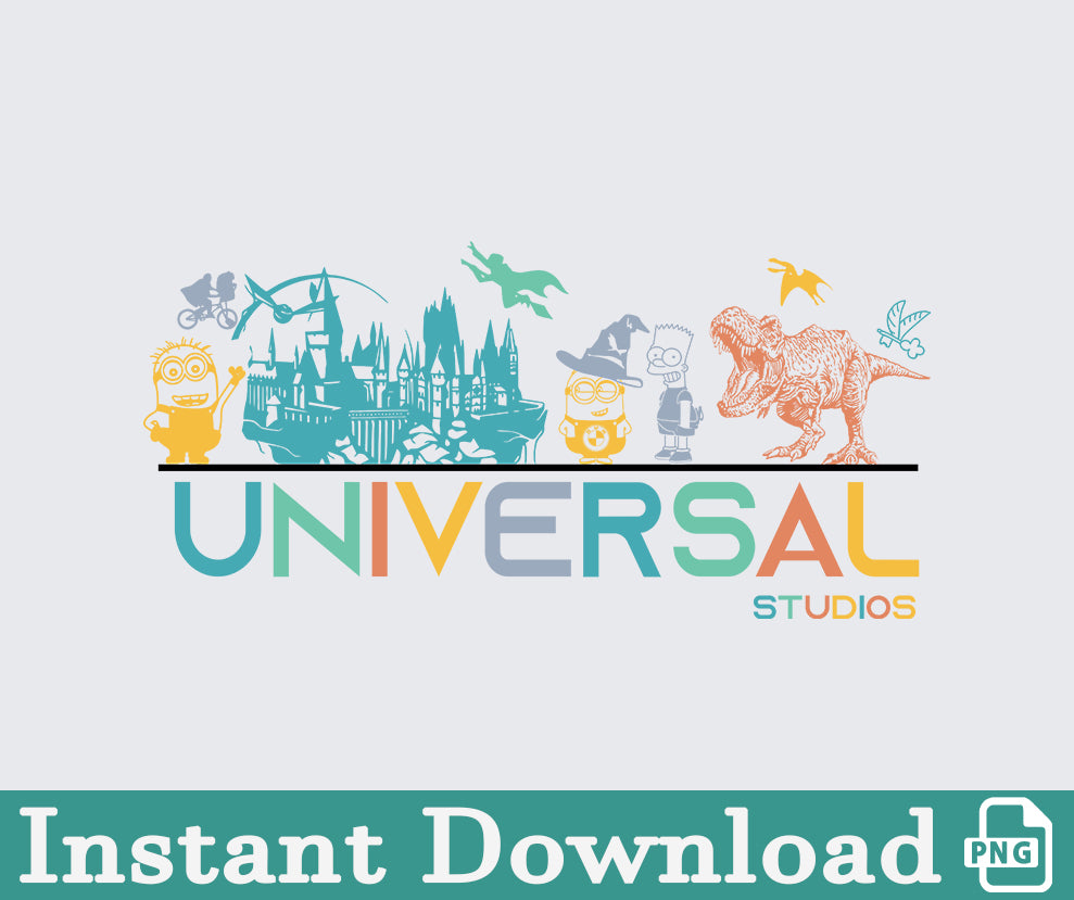 Universal Studios PNG, Family Vacation, Magic Castle, Family Trip, Universal Studios Designs, Universal Studios Trip, Design For Shirts 52